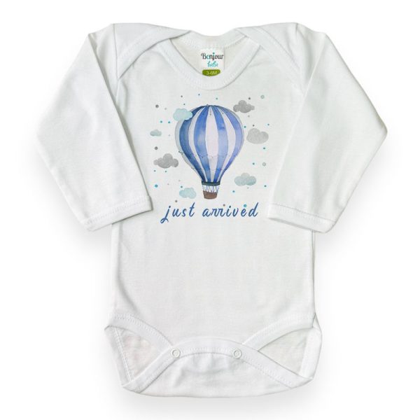 "Έφτασα Μπλέ Αερόστατο" Τούρτα από πάνες-λευκά είδη και προίκα. - Image 4