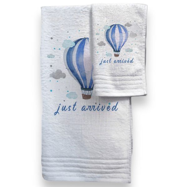 "Έφτασα Μπλέ Αερόστατο" Τούρτα από πάνες-λευκά είδη και προίκα. - Image 7