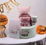 "Flower Little Princess" Τούρτα από πάνες-λευκά είδη και προίκα. - Image 2