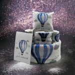 "Έφτασα Μπλέ Αερόστατο" Τούρτα από πάνες-λευκά είδη και προίκα. - Image 2