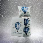 "Έφτασα Μπλέ Αερόστατο" Τούρτα από πάνες-λευκά είδη και προίκα. - Image 3